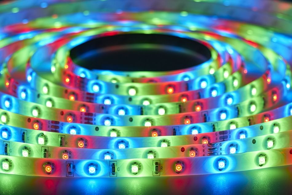 LED strips based on a rigid-flex PCB design