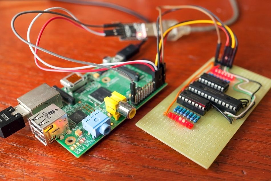 A raspberry pi controller commonly used in robotic applications