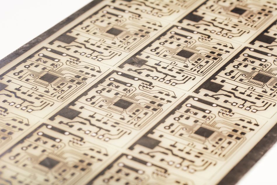 Billets of printed circuit boards for the manufacture of electronic components