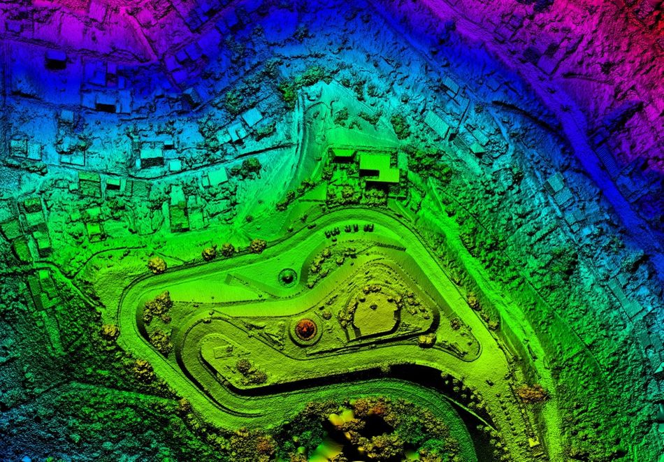 Digital Elevation Model using Photogrammetry with images taken from a drone 