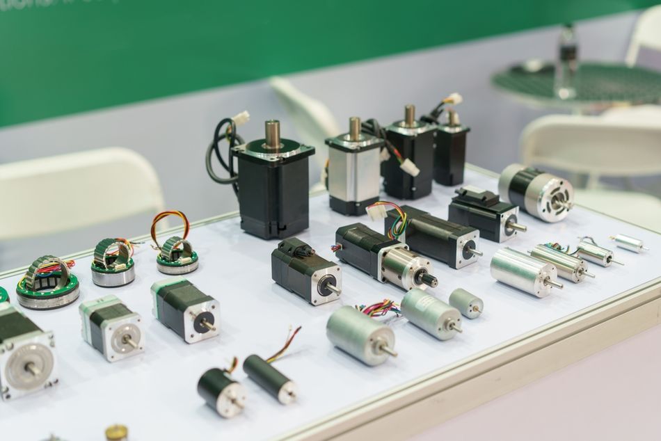 Electric Motors, including Stepper Motors, Servo Motors, and DC Motors