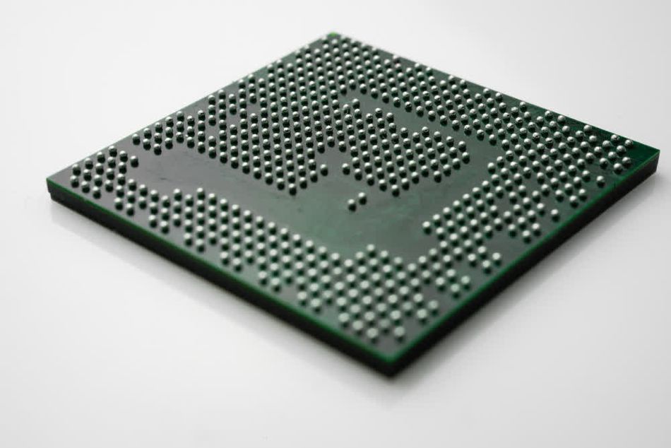 A chip with ball grid array package