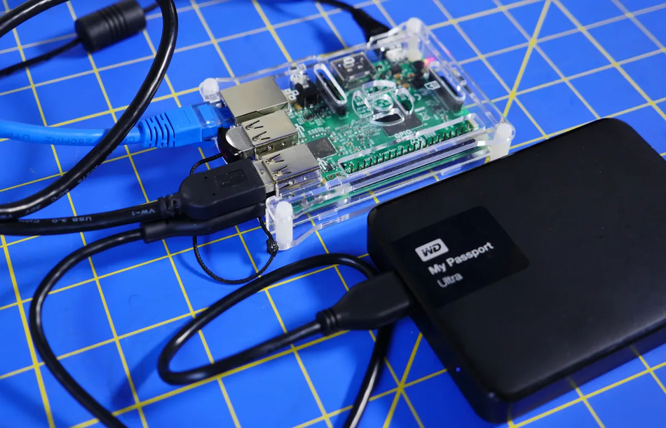 Hard Drive turned into Networked Storage with Raspberry Pi