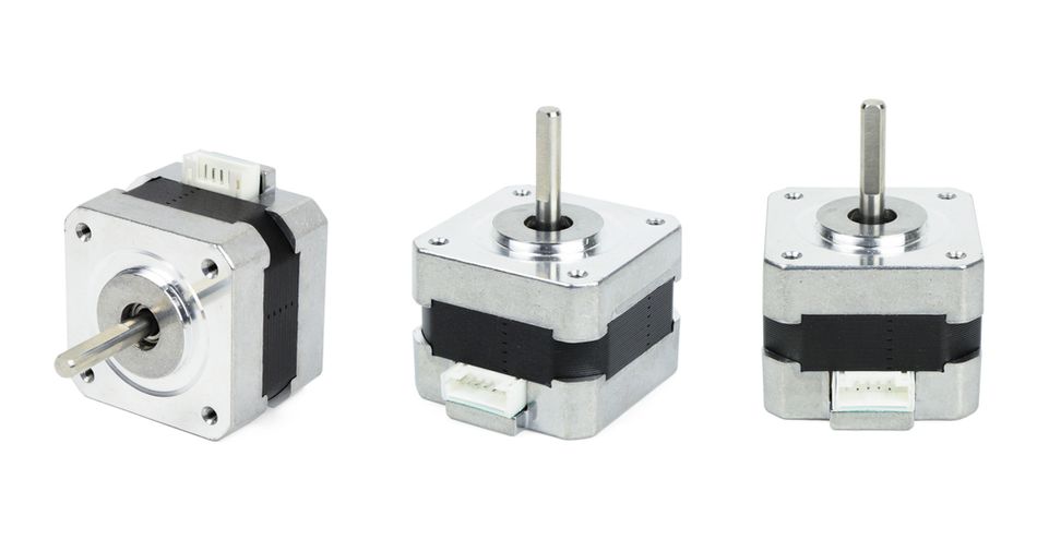 Different views of Electrical Stepper Motor