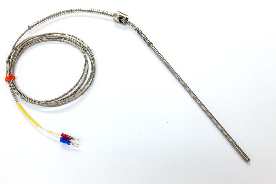 A thermocouple in a heater