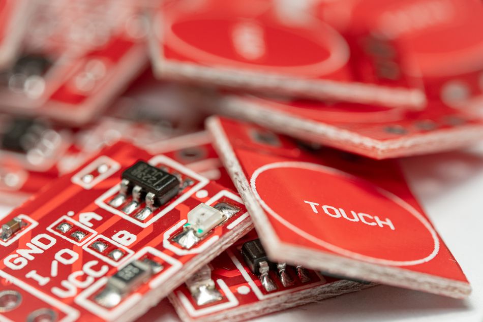 Red Capacitive Touch Sensor Modules 