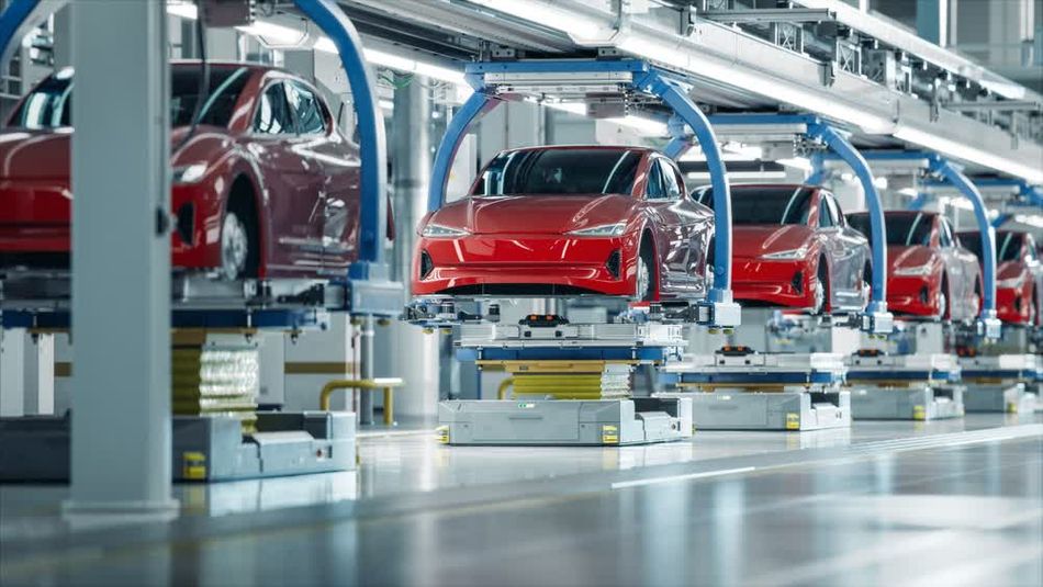 Fixed automation in an EV manufacturing plant