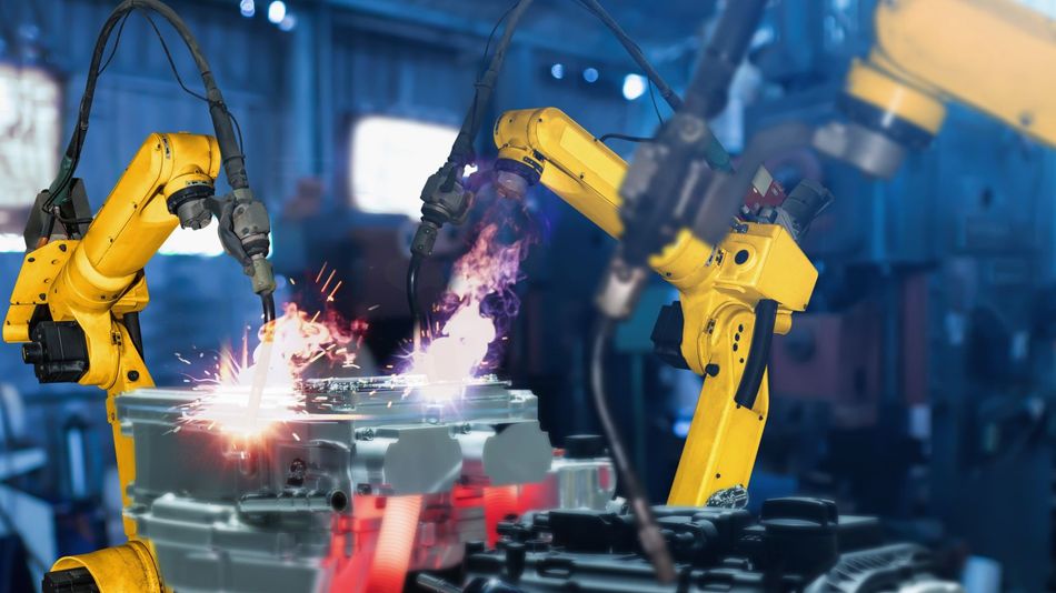 Robotic Welding in Car Manufacturing