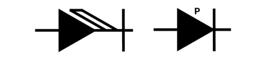 PIN diode symbols