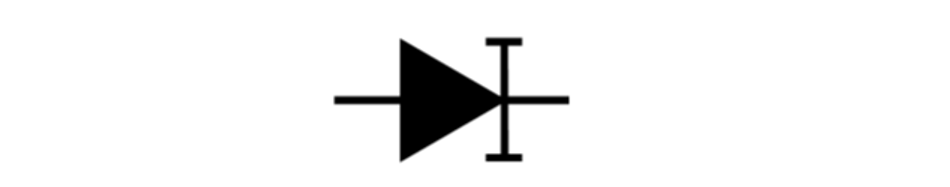 A backward diode symbol