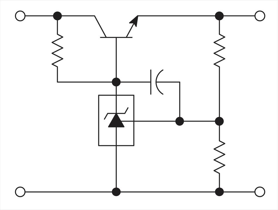 A Zener diode for voltage regulation