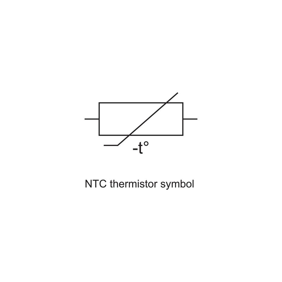 NTC Thermistor Symbolic Representation