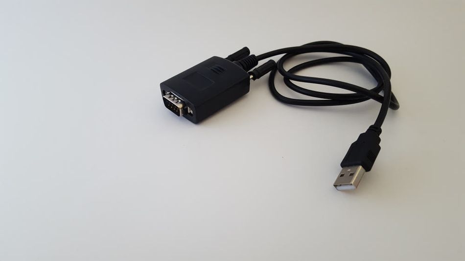 An RS232 communication cable is commonly used for UART communication between peripherals and controllers