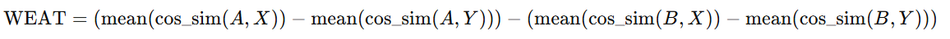 word-embedding-association-test-forumla