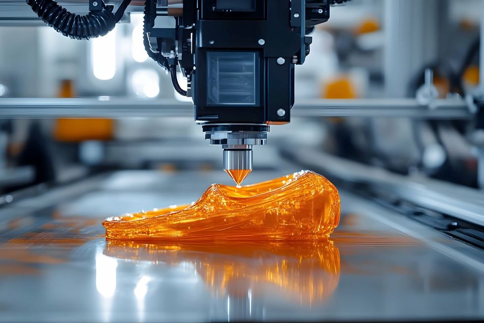 3D printing footwear flexible filament