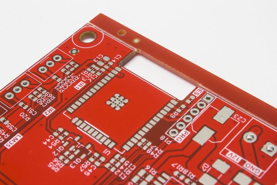 Single Sided PCB with various Letters, Markings and Notations