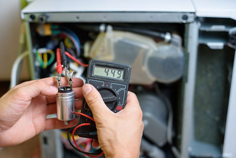 Resistance Measurement on the Starting Capacitor