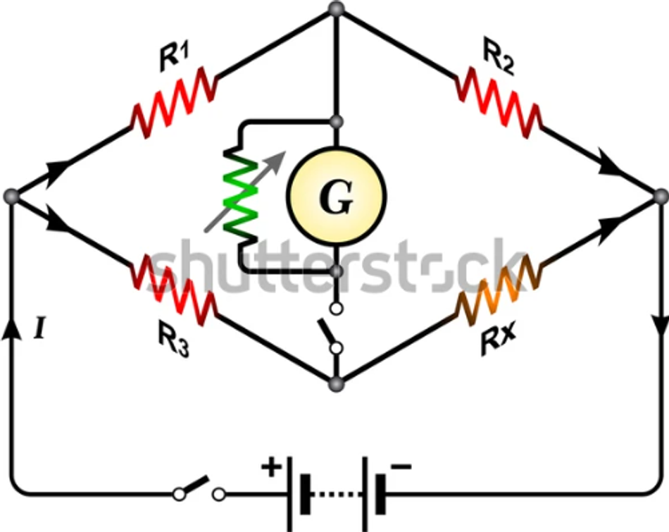 Demonstration of a Wheatstone bridge circuit