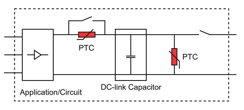 ptc-thermistor-inrush-current-limiting