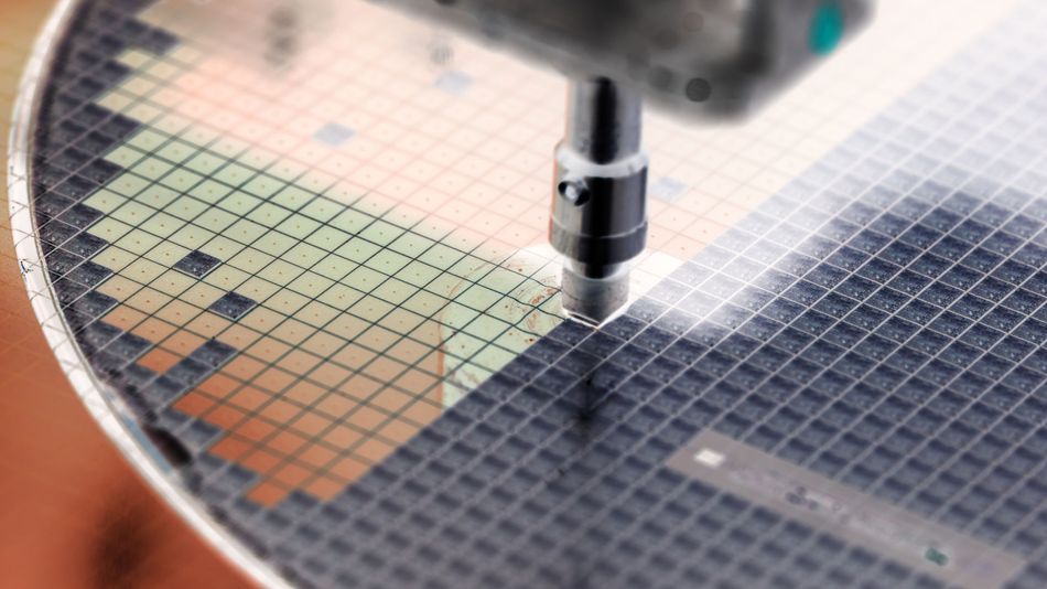 Silicon Wafer in Die Attach Machine