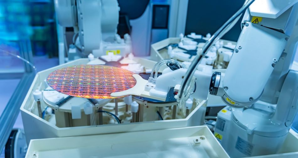Silicon Wafers and Microcircuits with Automation System Control Application