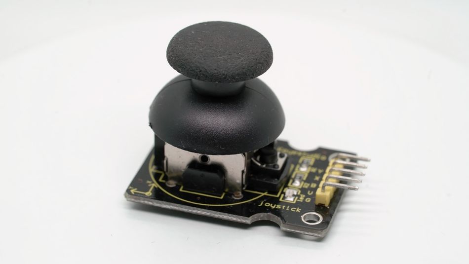 A joystick module is built upon a potentiometer