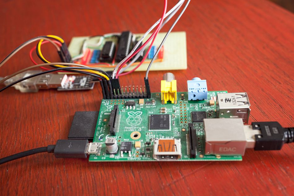 A typical Raspberry Pi interfacing setup 