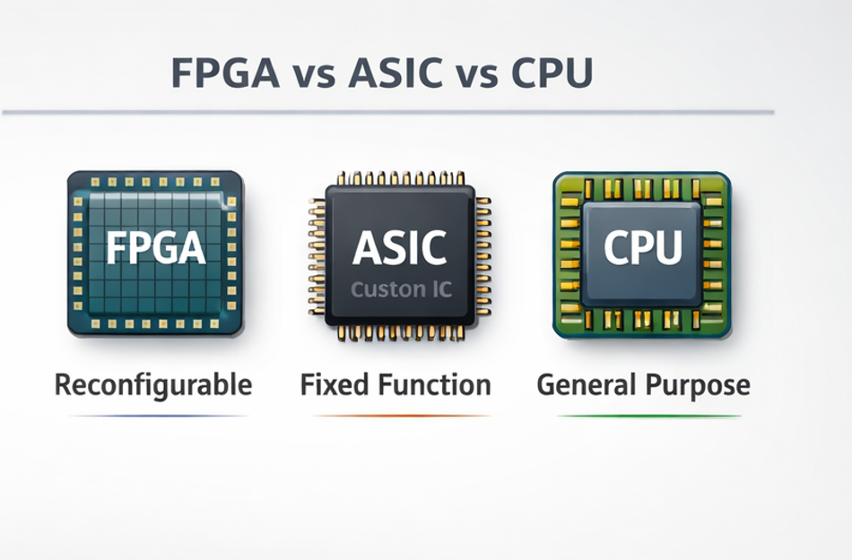 FPGA vs ASIC vs CPU