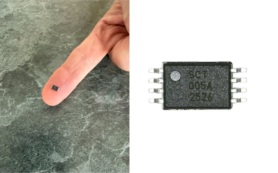 The 18SCT005 high-voltage precision monitor IC (Credit: SimpleChips)