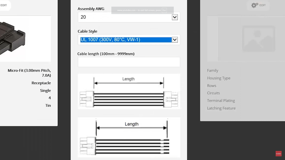 Selecting the basic parameters