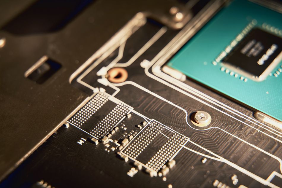 Memory slots for GDDR chips 