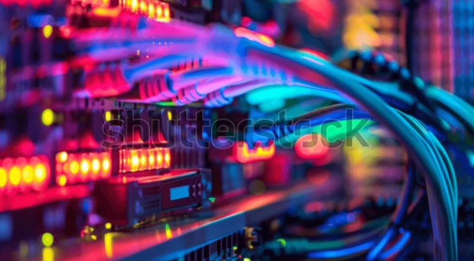 A typical setup in a data center