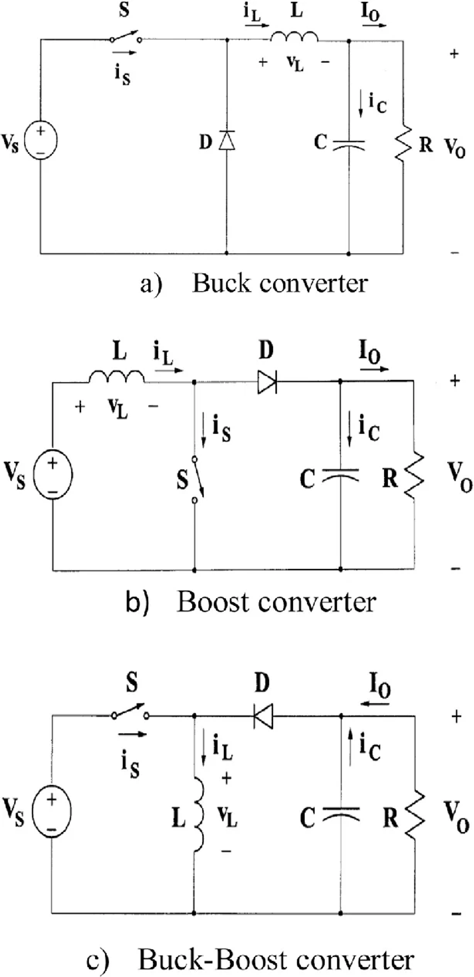 Buck, Boost, and Buck-Boost Converter Circuit