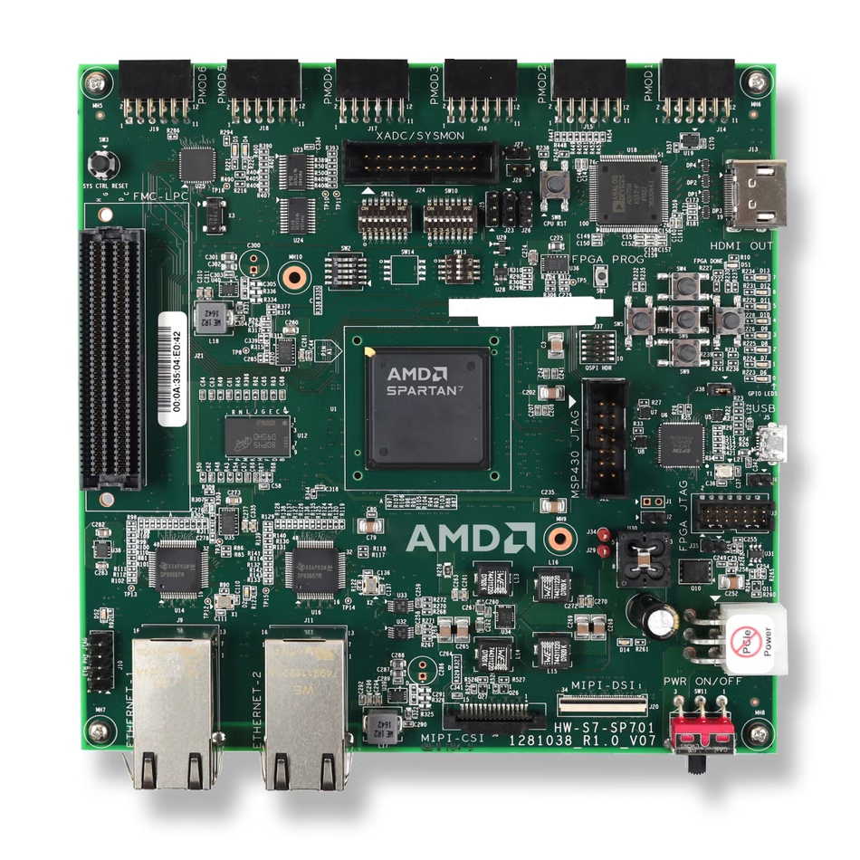 The SP701 Evaluation Kit with AMD Spartan™ 7 FPGA, 
