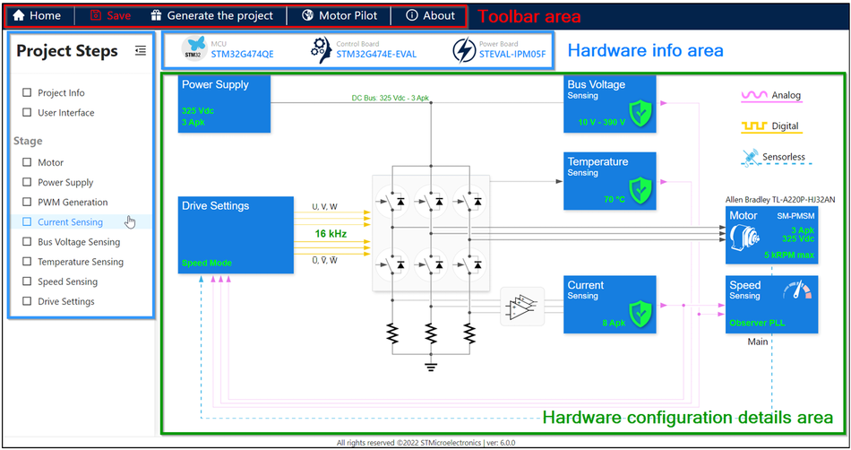 STM32 Motor Control SDK V6.0 Workbench