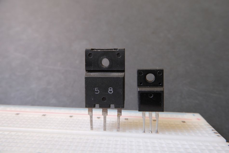Power Transistors in Different Size