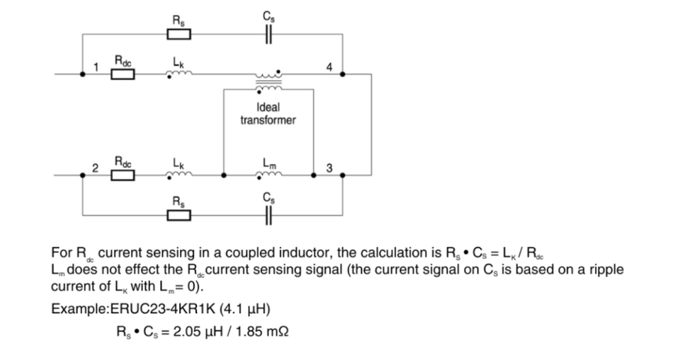 Figure 4: Rdc current sensing with RC filter