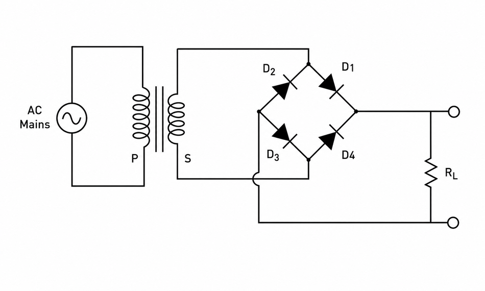 Full-wave bridge Rectifier circuit