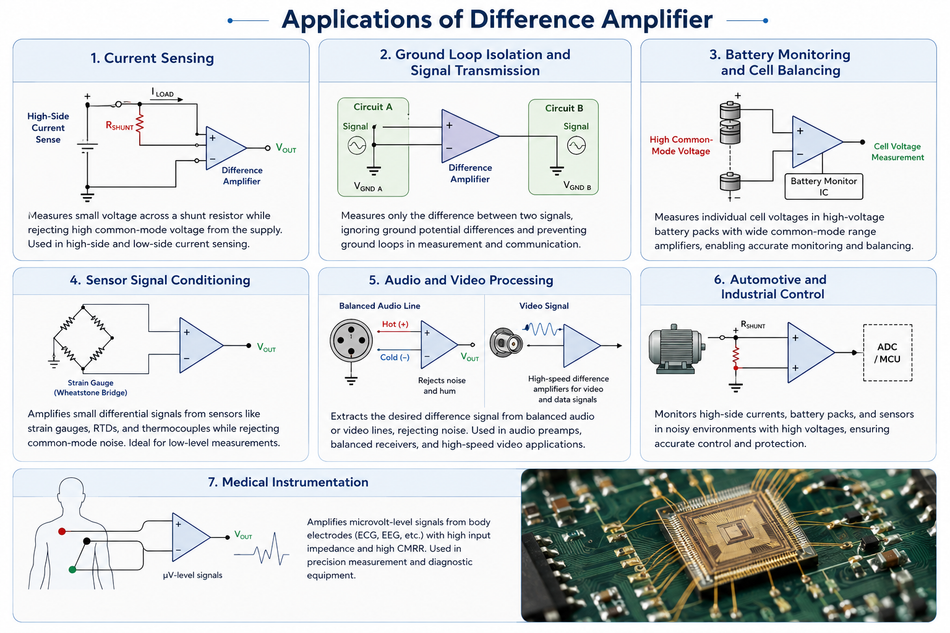 Applications of Differential Amplifiers