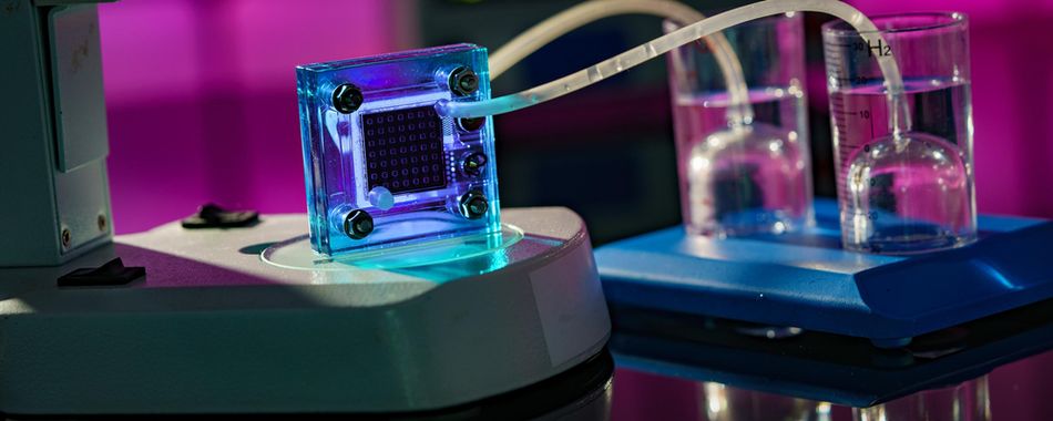 Hydrogen Fuel Cell in a Research Laboratory
