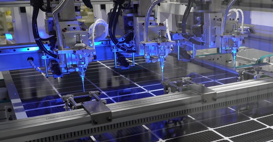 Solar Panel Manufacturing Process using Robotic and Automation Technology