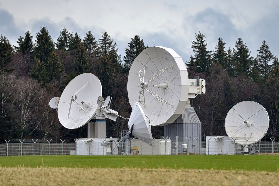 Large Long Range Satellite Dishes