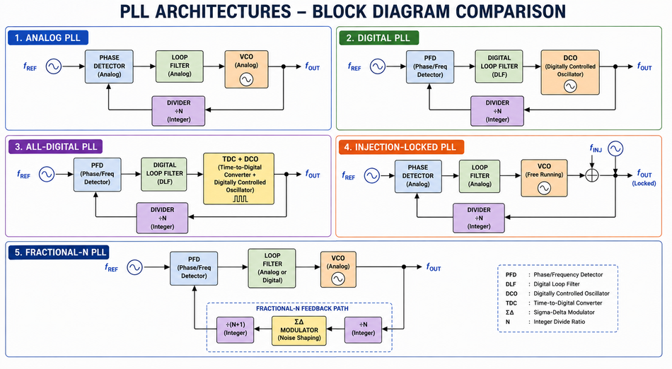 Phase-locked Loop architectures