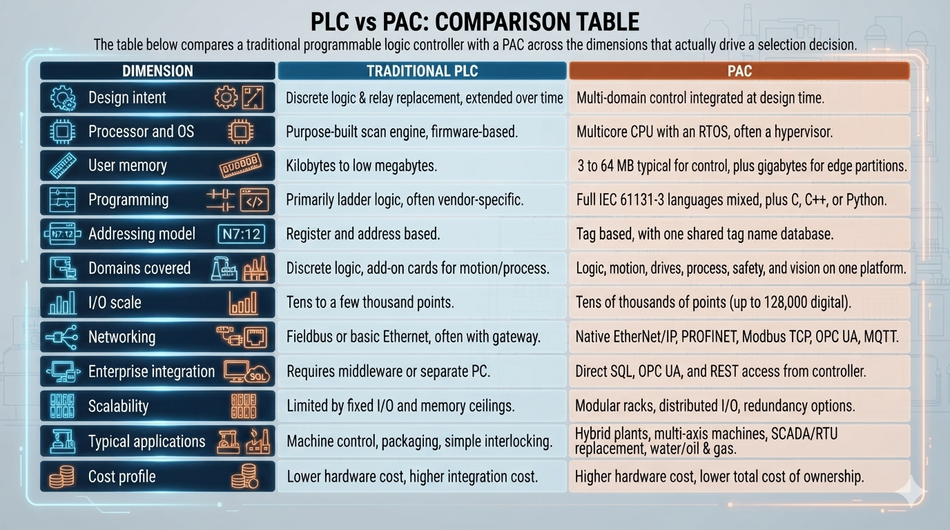 PLC vs PAC