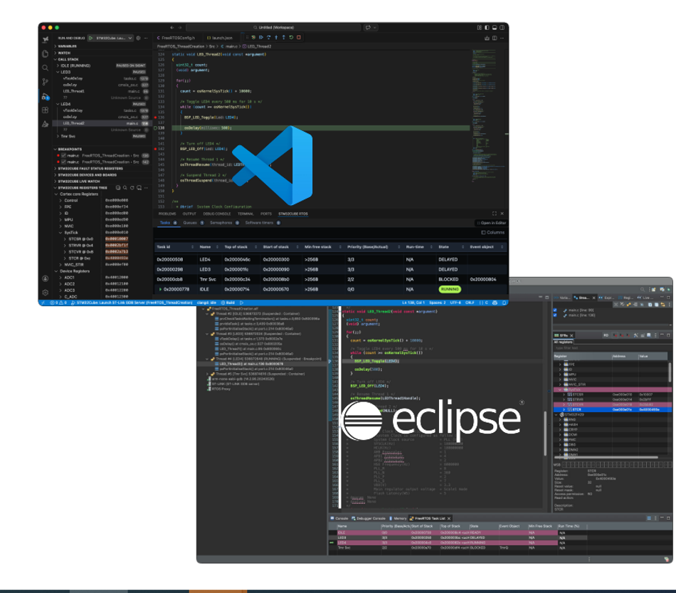 STMCubeIDE: Integrated development environment for STM32 products.