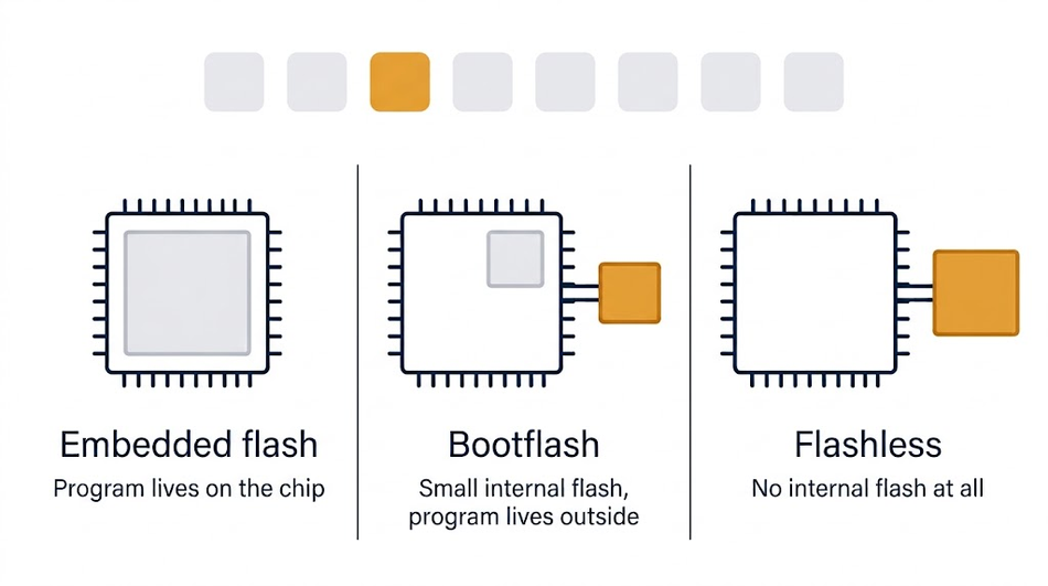STM32 memory architectures.
