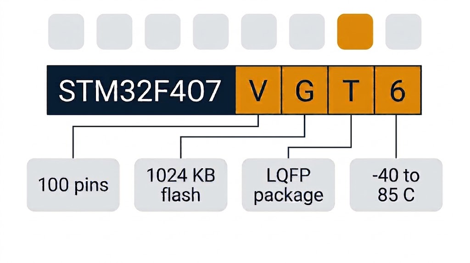 STM32F407VGT6 decoded