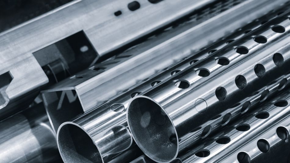Metal tubes with several holes