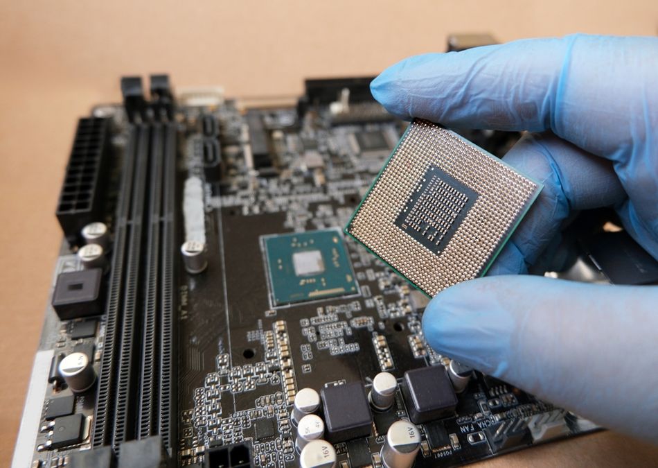 Microprocessor on the Computer Mainboard