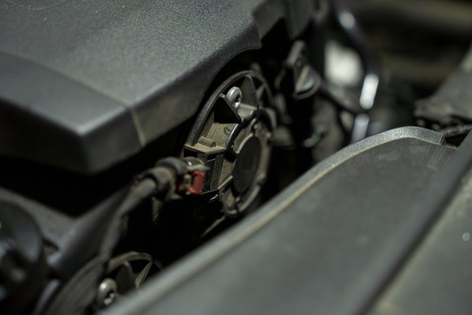 Automotive Electric Actuator or Motor Unit inside Engine Bay